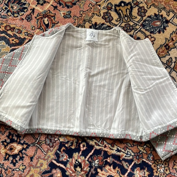 Women's Black Fleece by Thom Browne cropped sweater jacket like new condition - Picture 2 of 4